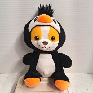 Disguisimals Peek-A-Boo Toys Pingo Corgi Penguin Plush Toy 9" NWOT